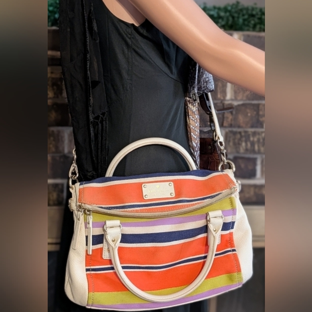 Kate Spade Multicolor Striped Satchel - Picture 11 of 12